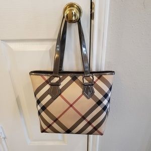 Burberry Supernova Check Tote Shoulder bag Auth.